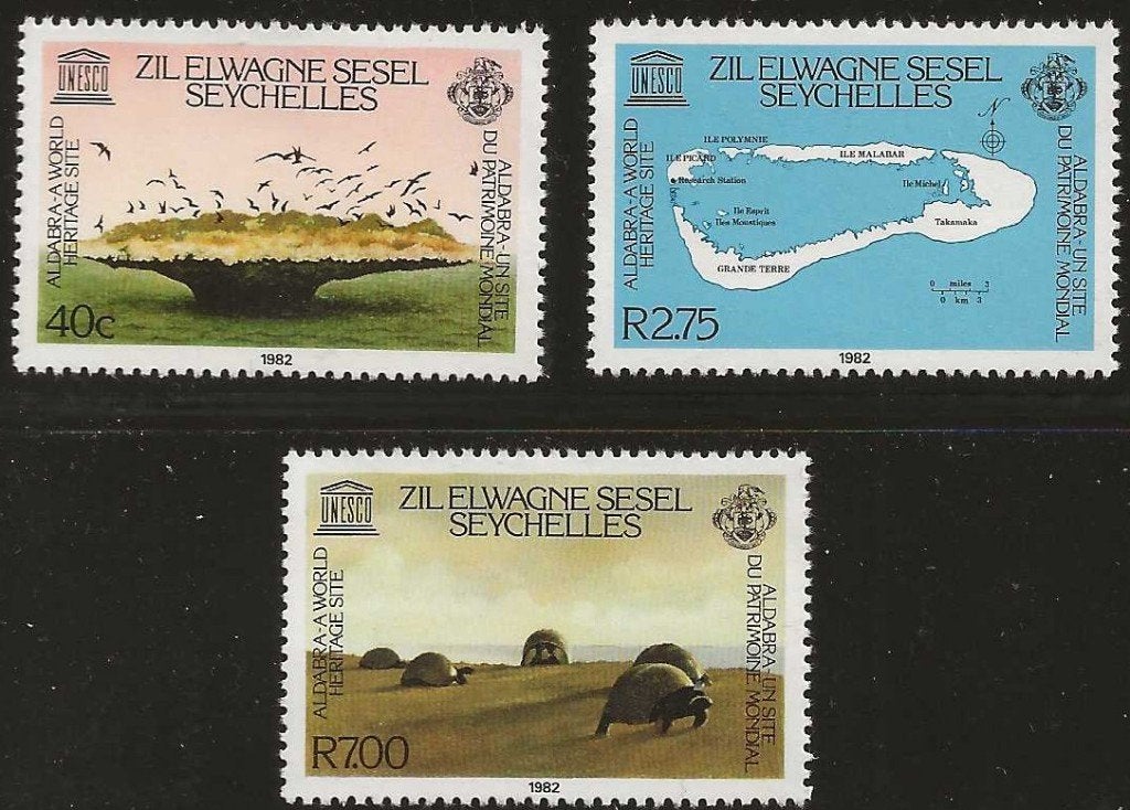 seychelles - werelderfgoed, Ophalen of Verzenden, Overige landen, Postfris