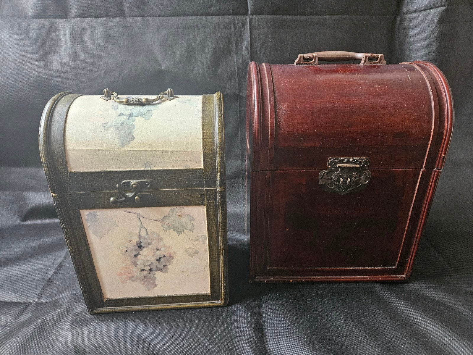 Decoratieve Houten Wijn Kistjes - Set van 2, Ophalen of Verzenden