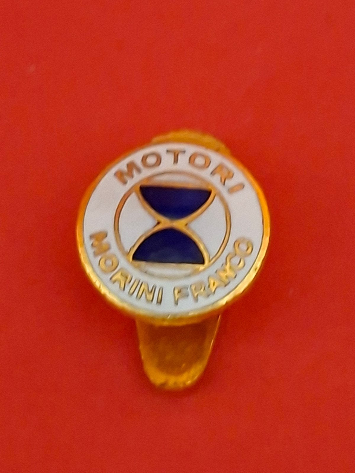 Mooie emaille speld MORINI MOTOREN, Ophalen of Verzenden, Gebruikt, Transport