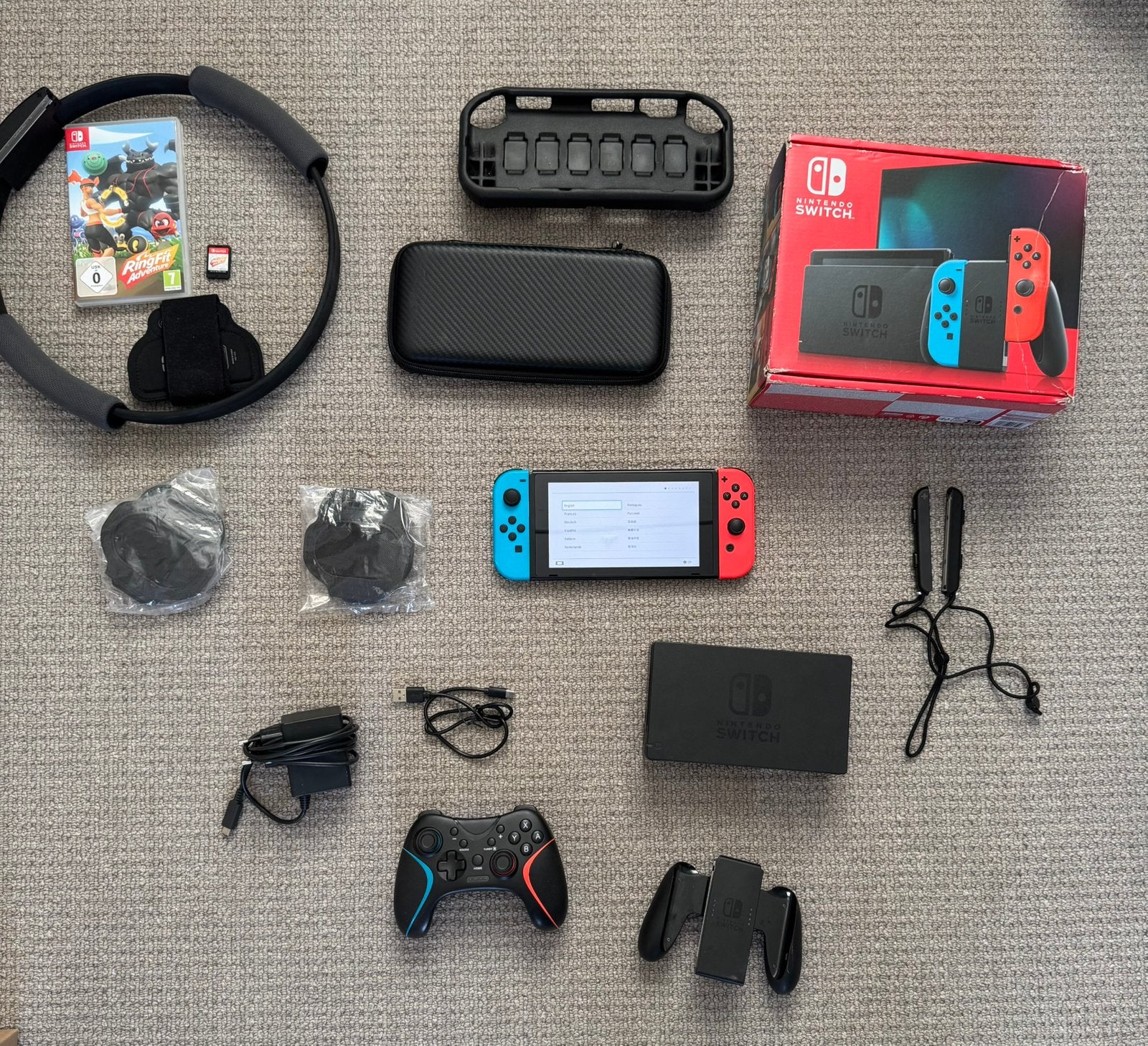 Nintendo Switch v2 + 1 game — complete set: Topstaat!, Switch 2019 Upgrade, Met games, Ophalen of Verzenden, Zo goed als nieuw