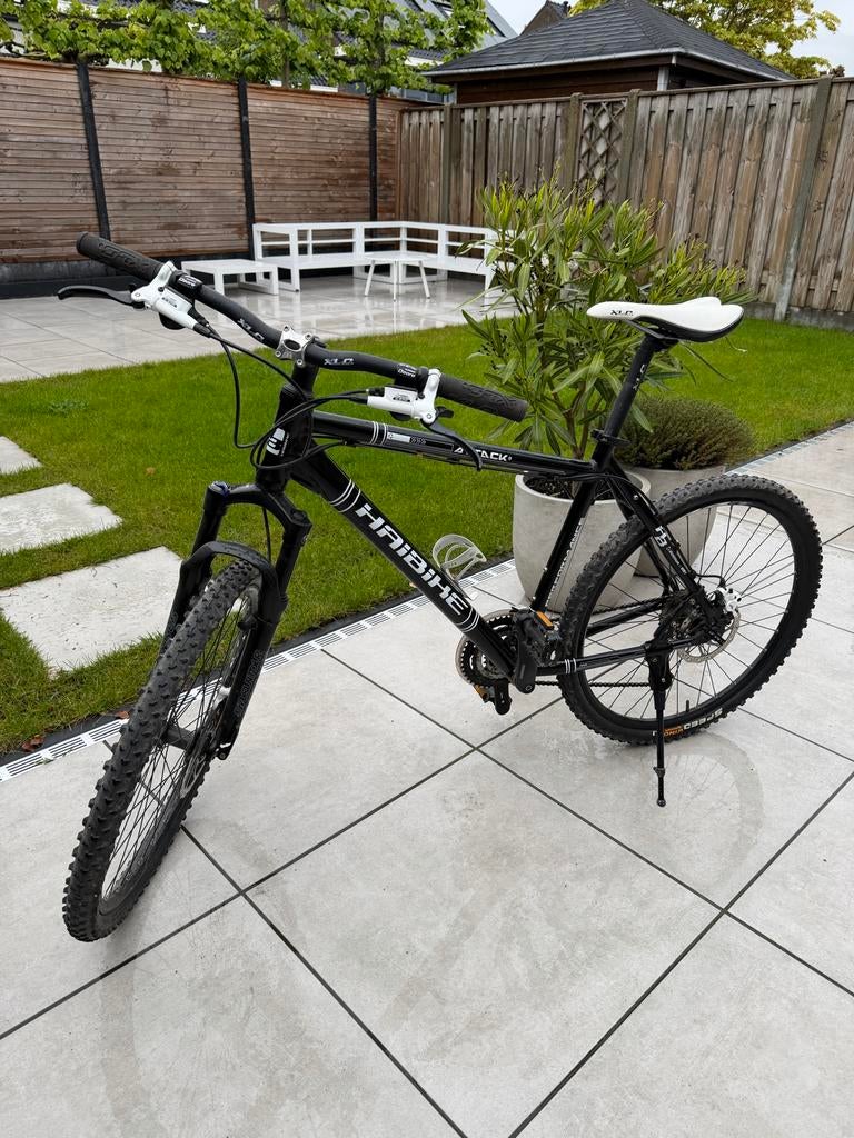 Haibike Attack Mountainbike - Zwart/Wit, Fietsen en Brommers, Fietsen | Mountainbikes en ATB, Gebruikt, Hardtail, Heren, 49 tot 53 cm
