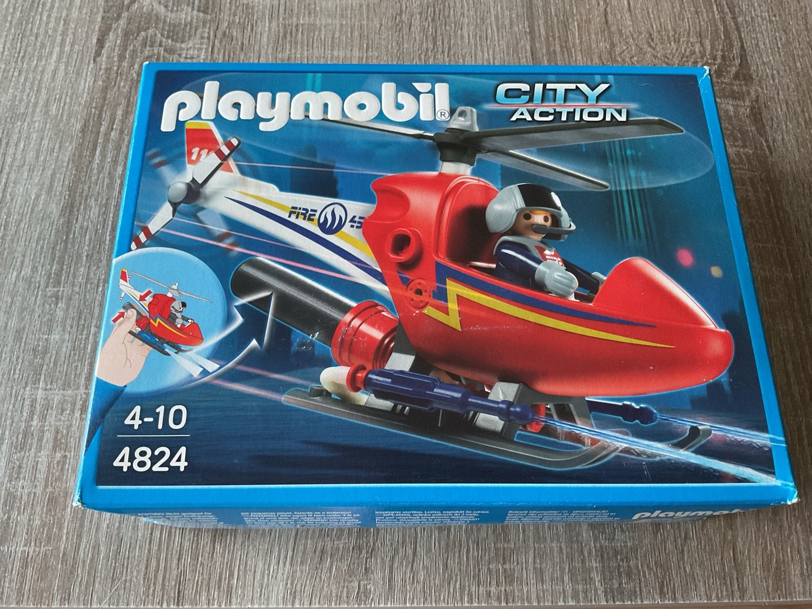 Playmobil City Action Brandweer Helikopter 4824 - NIEUW !!, Ophalen of Verzenden, Nieuw