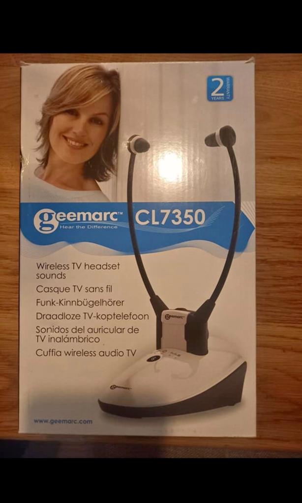Geemarc draadloze optische tv-hoofdtelefoon nieuw, Audio, Tv en Foto, Ophalen of Verzenden, Nieuw, Overige merken