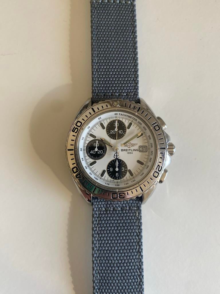 Breitling Shark A13051 incl. bandjes, Staal, Breitling, Polshorloge, Overige materialen