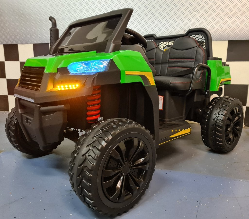 Farmer Truck - 4x4 - 12 volt - leren zit - 2 persoons - RC, Ophalen of Verzenden, Nieuw