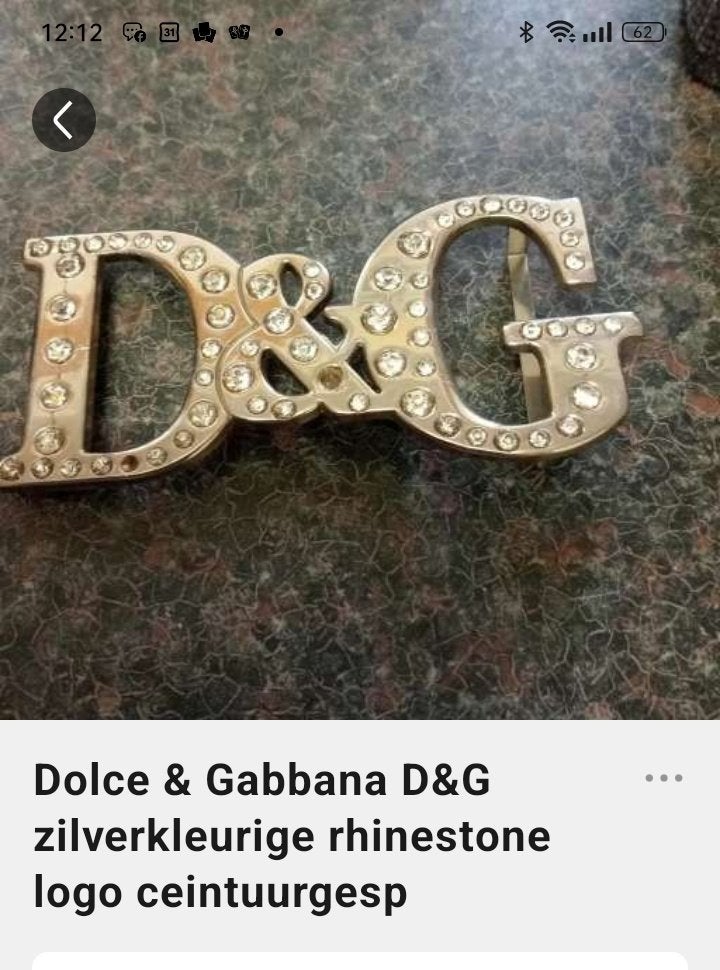 riem gesp  D&G, Kleding | Dames, Losse buckle of gesp, Overige kleuren, 3 tot 5 cm, Minder dan 80 cm