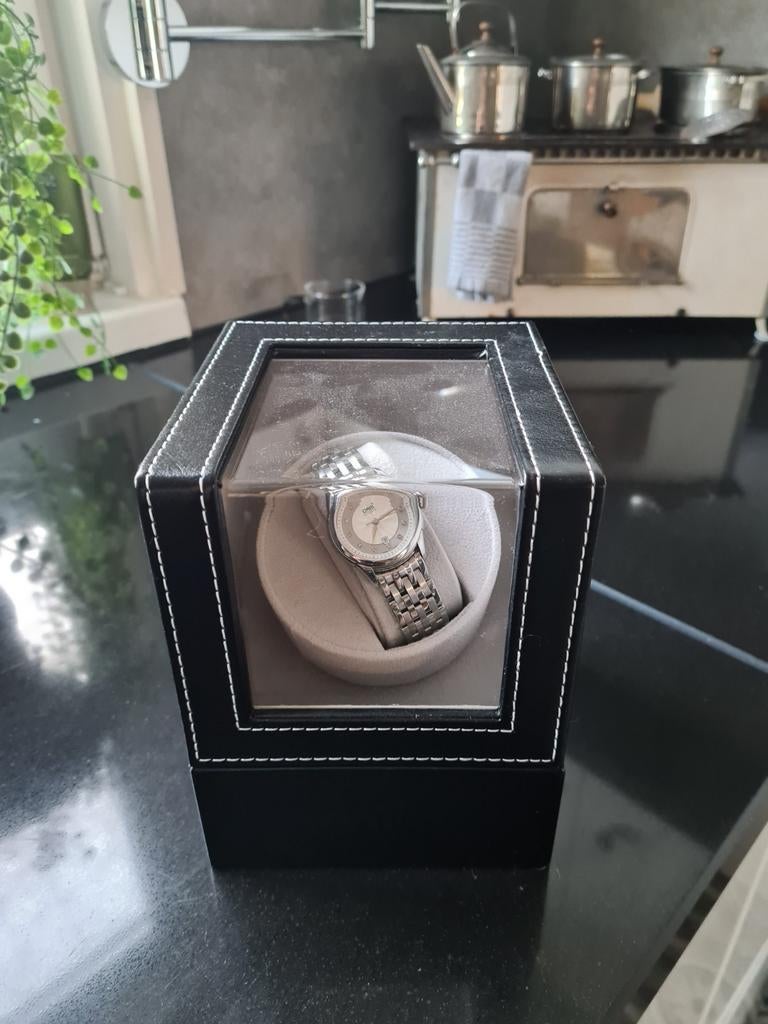 Oris dameshorloge met diamantjes, Ophalen of Verzenden, Staal, Overige merken