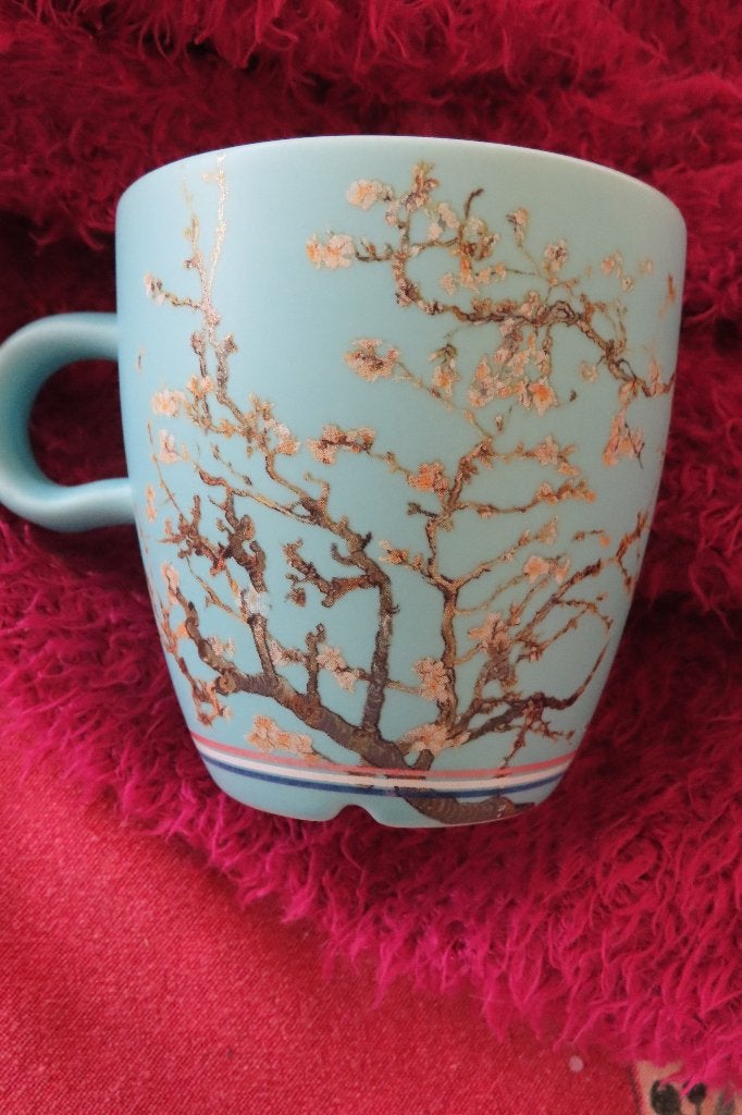 9 mokken oude meesters Douwe Egberts v.gogh, vermeer enz, Huis en Inrichting, Keuken | Servies, Verzenden, Zo goed als nieuw, Aardewerk