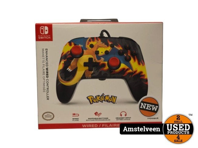 Nintendo Switch | Charizard Wired Controller | New, Nintendo, Gebruikt, Support@nintendo.com, 11-1 Hokotate-cho, Kamitoba, Minami-ku
Kyoto 601-8501
Japan