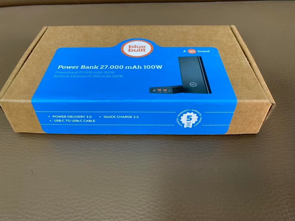 Power bank 27.000 mAh 100W, Ophalen of Verzenden, Zo goed als nieuw, Apple iPhone