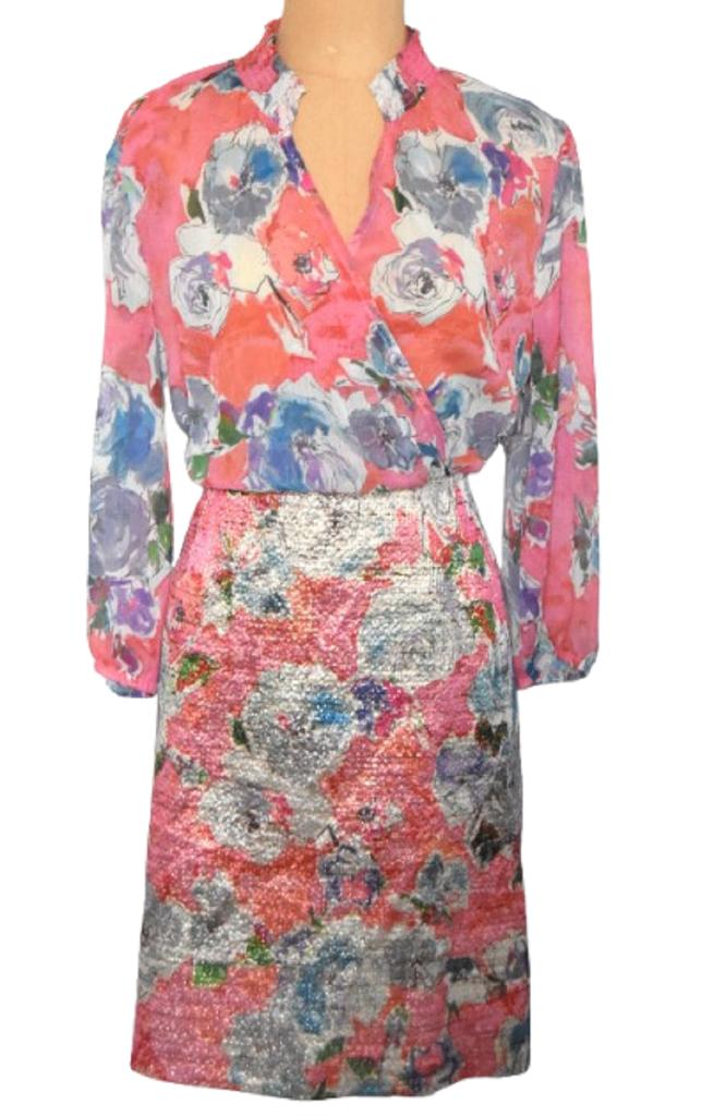 Caroline Biss jurkje, blouson jurk, multicolor, Mt. 40, Maat 38/40 (M), Overige kleuren, Verzenden, Zo goed als nieuw