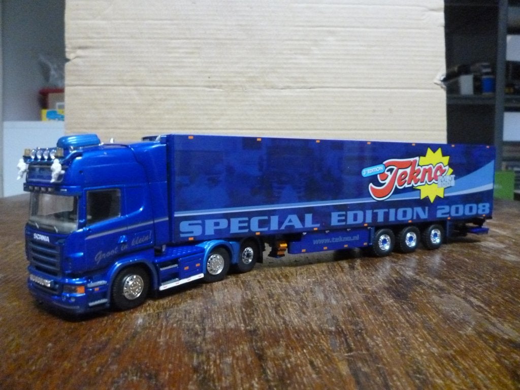 Tekno Scania Tekno Event 2008 met certificaat, Hobby en Vrije tijd, Modelauto's | 1:50, Ophalen of Verzenden, Nieuw, Bus of Vrachtwagen