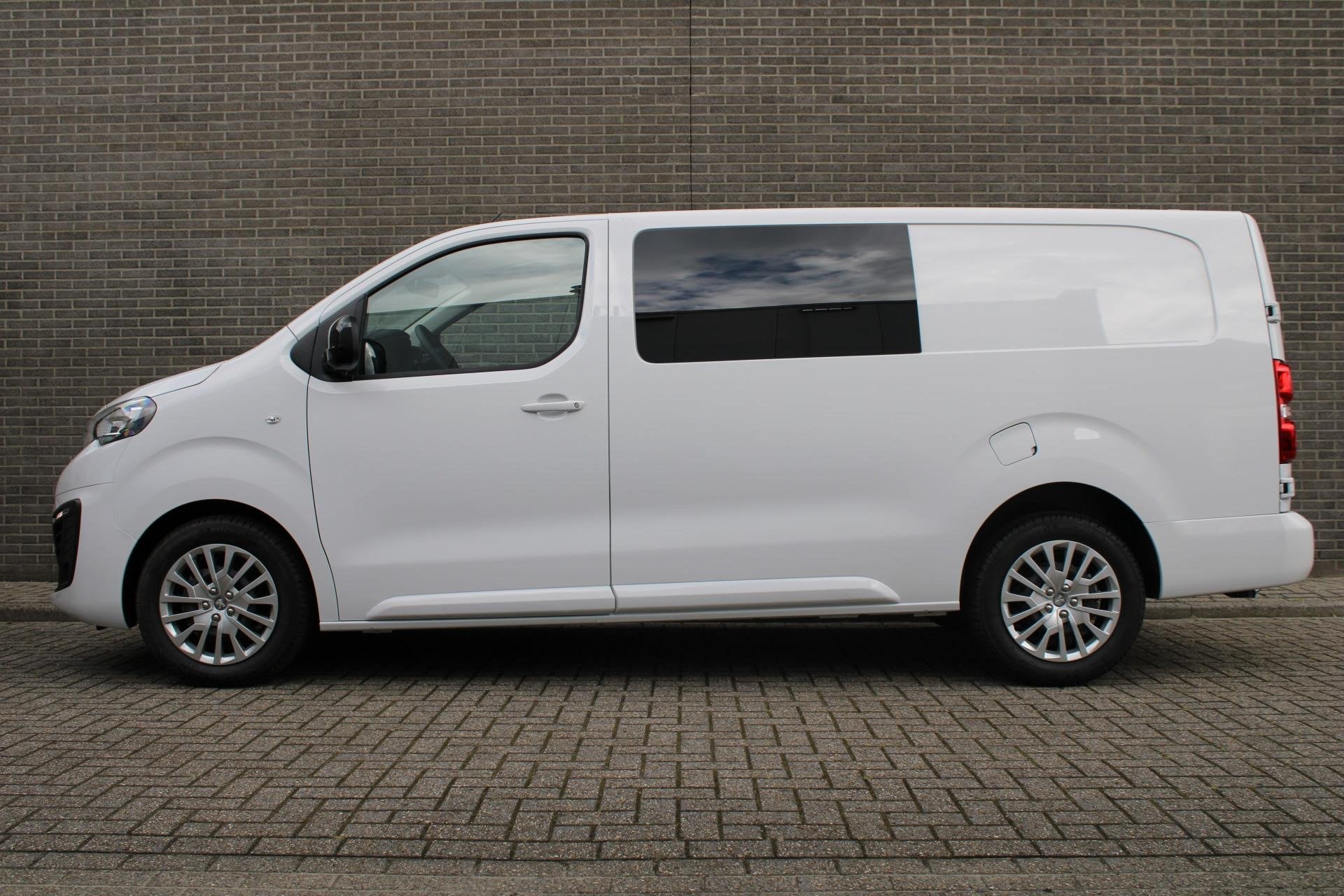 Peugeot Expert 2.0 BlueHDI 145PK L3 Dubbele Cabine Navigatie, Auto's, Stof, Euro 6, 2500 kg, Wit