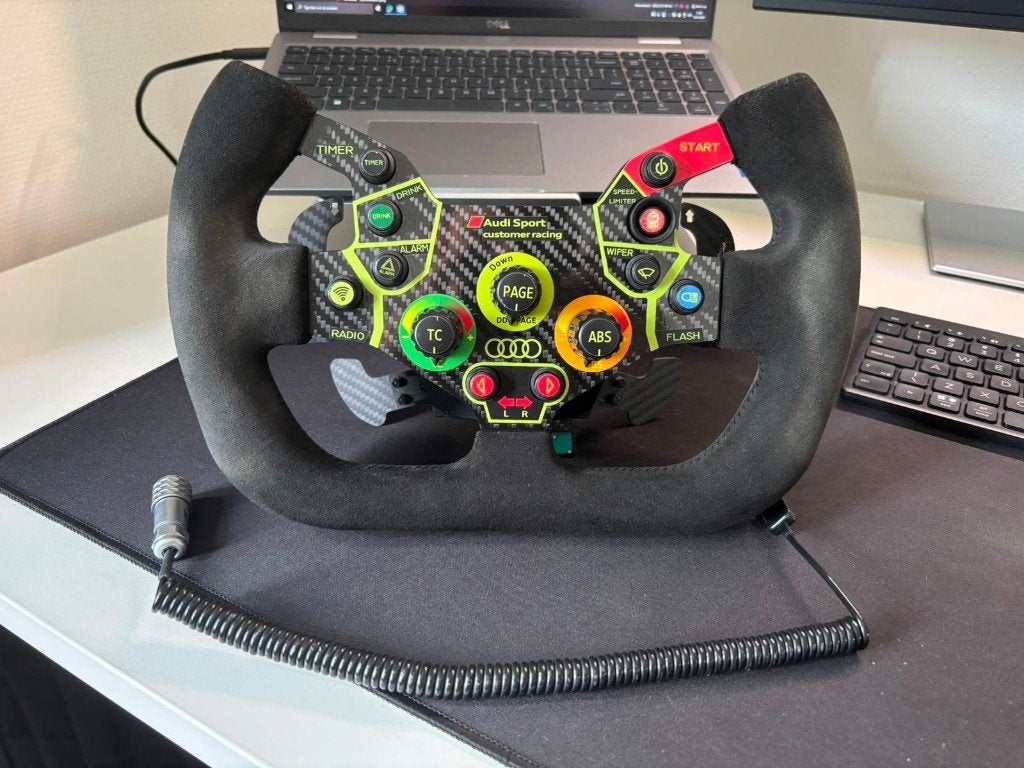 Simline R8/Huracan GT3 Stuurwiel - Carbon, Dual Clutch, USB, Ophalen of Verzenden, Gebruikt, Simline