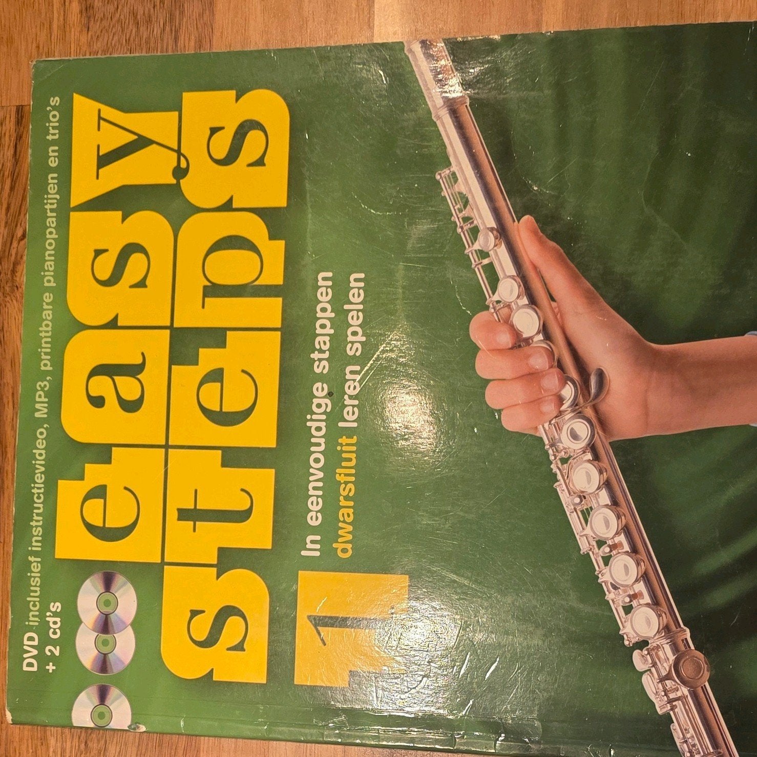 Easy Steps 1 Dwarsfluit lesboek met CD en DVD, Ophalen of Verzenden, Gebruikt, Dwarsfluit