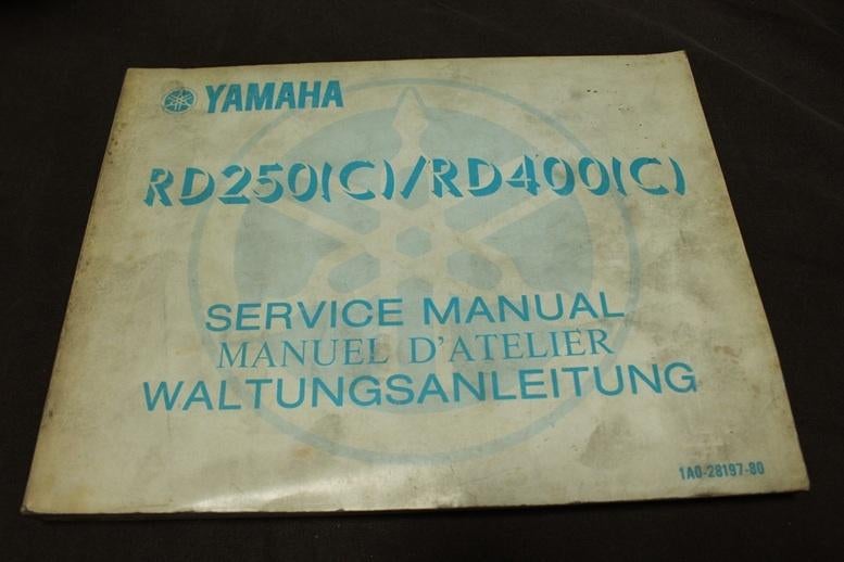 Yamaha RD250 RD400C 1976 motorcycle service manual RD 400, Ophalen of Verzenden, Yamaha