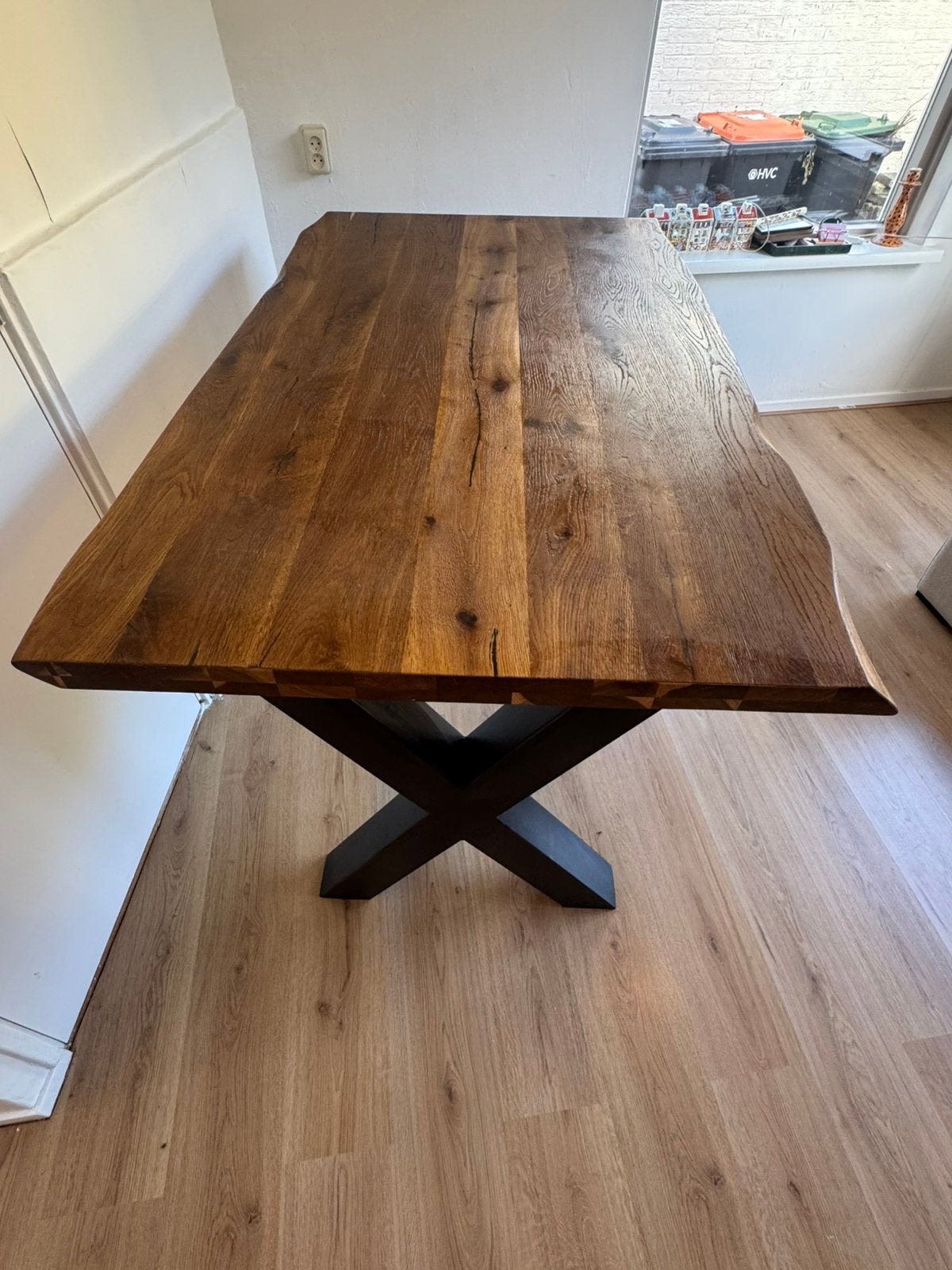 Henders & Hazel tafel (boomtafel/hoger model) Metalox, Ophalen, 100 tot 150 cm, 50 tot 100 cm, Zo goed als nieuw