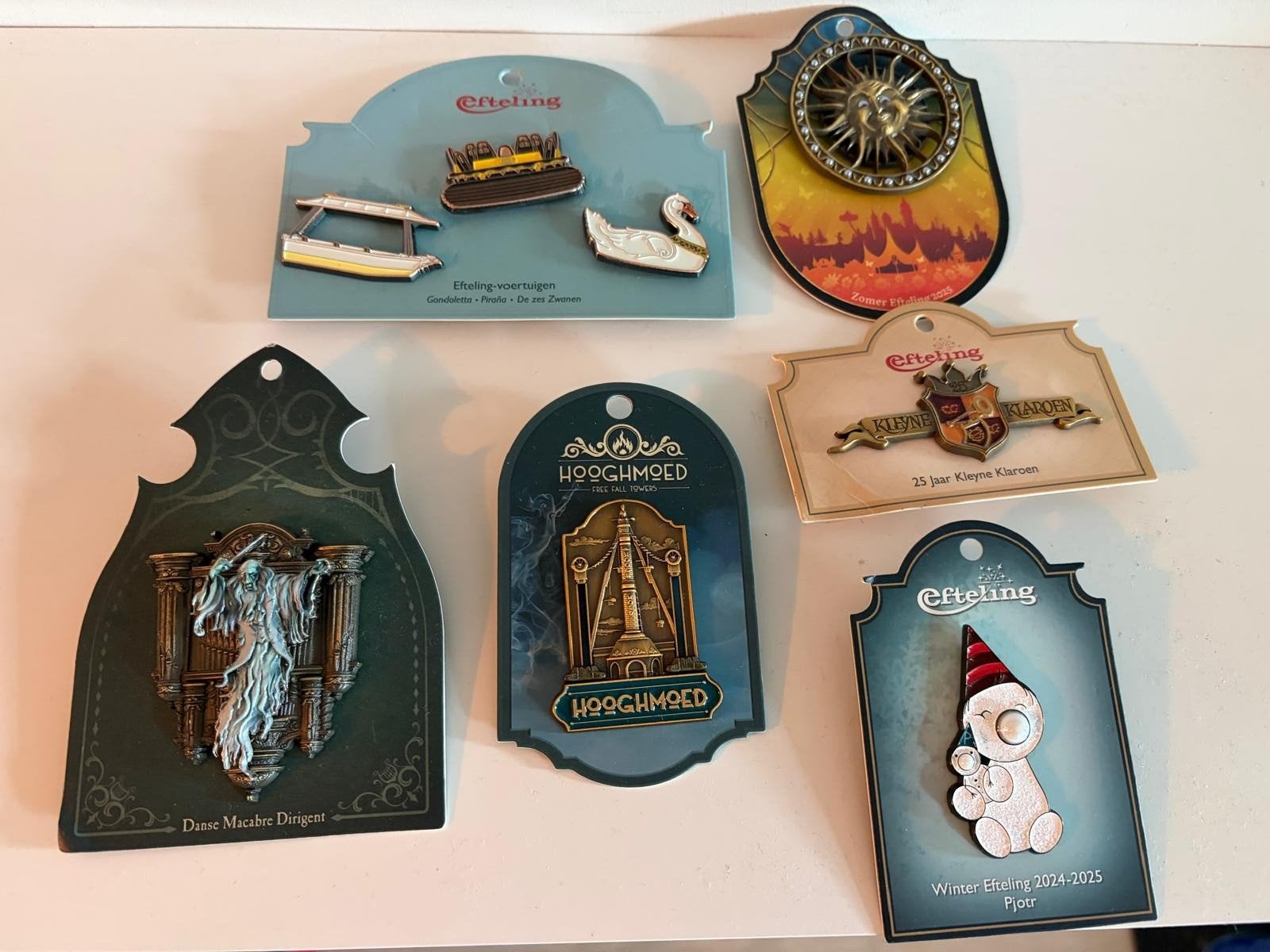 efteling pin pins dance macabre vooertuigen pjotr, Ophalen of Verzenden