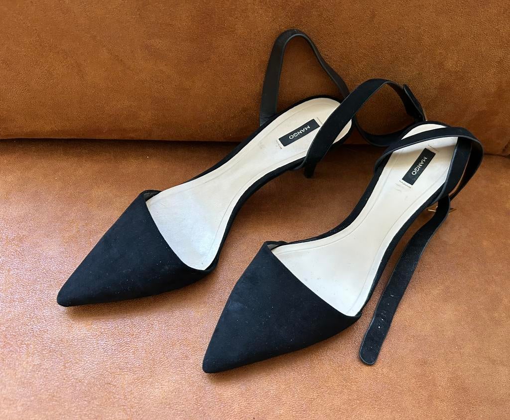 Zgan schoenen van Mango mt 41, Ophalen of Verzenden, Zo goed als nieuw, Zwart