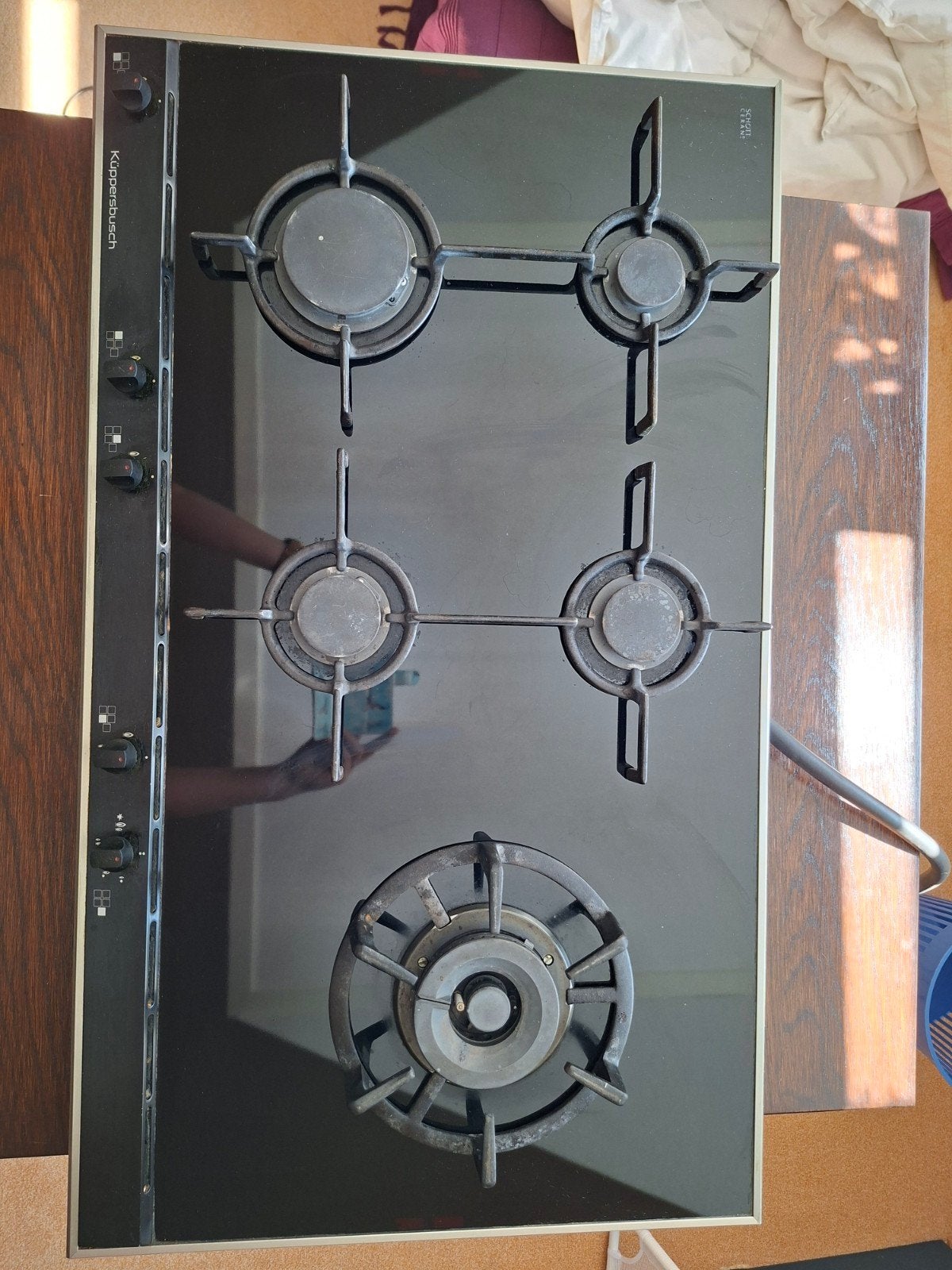 Küppersbusch gasfornuis 5 pits met wokpit - 88x52 cm, Ophalen, Gebruikt, 60 cm of meer, Gas
