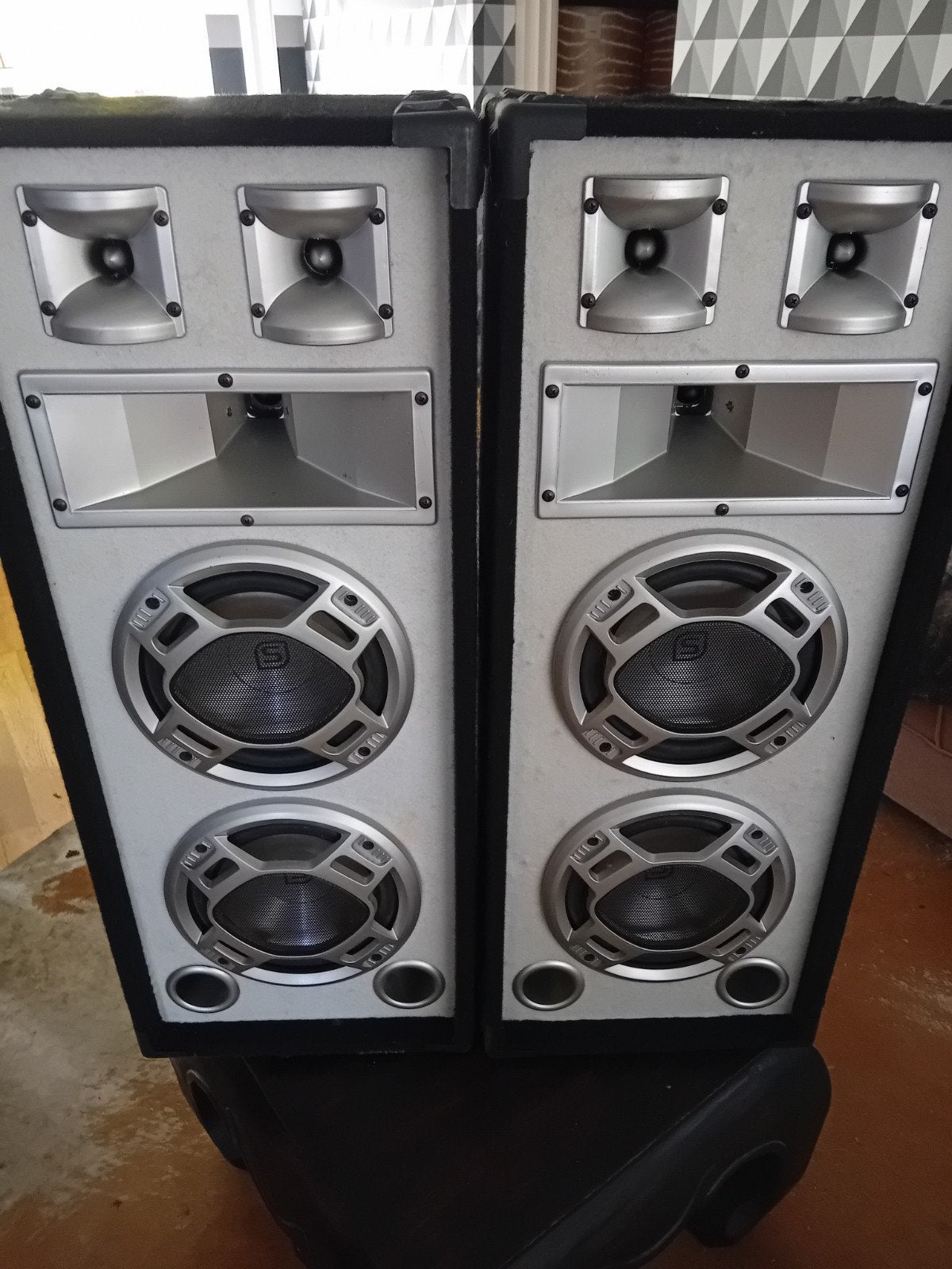 Skytec PA-Speaker 2x 8" Woofer - 600W Speakerset, Gebruikt, Speakerset, Geschikt voor surround/home cinema, Ophalen