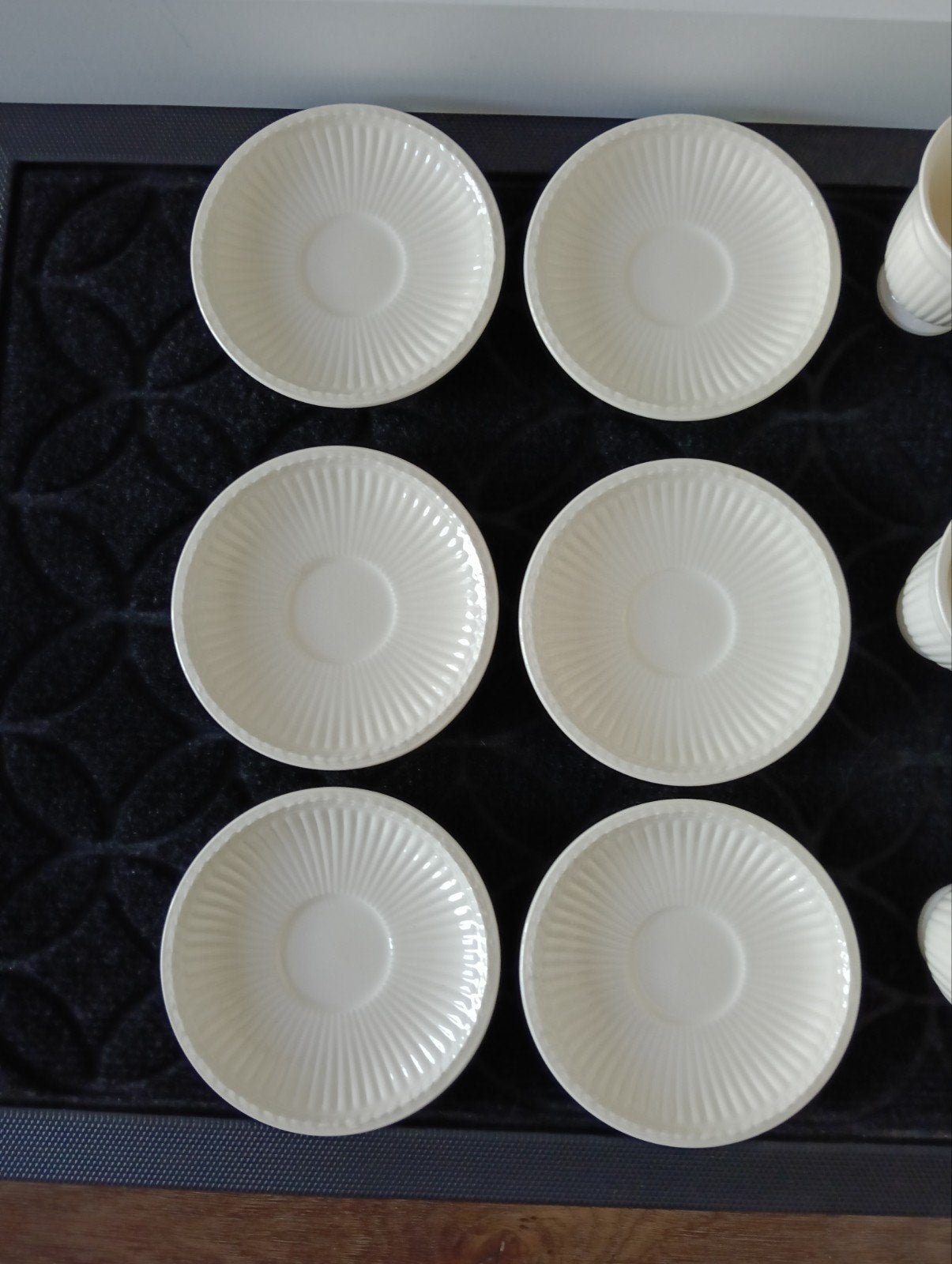 6 Wedgwood Etruria Barlaston kop en schotels, Ophalen of Verzenden