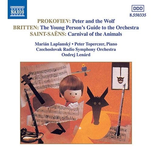 prokofiev, britten, saints-saens peter and the wolf, Verzenden, Zo goed als nieuw