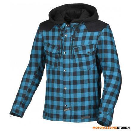 Macna Inland Motorhoodie, Blauw-Zwart, Motoren, Kleding | Motorkleding, Ophalen of Verzenden, Nieuw met kaartje