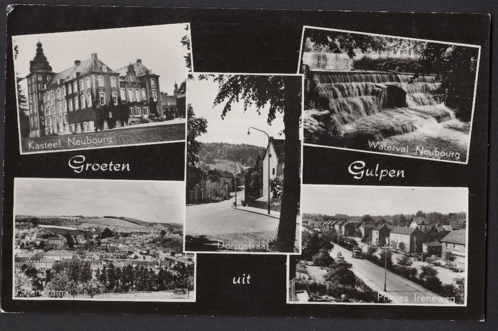 Gulpen, Groeten uit Gulpen, 5 luik, gebruikt 1972, Ophalen of Verzenden, 1960 tot 1980, Gelopen, Limburg