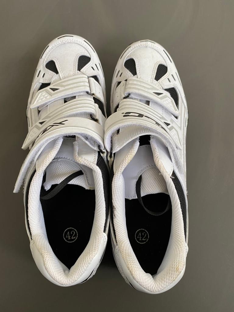 Wielren schoenen Wit, XLC maat 42, Verzenden, Zo goed als nieuw, Overige maten, Schoenen