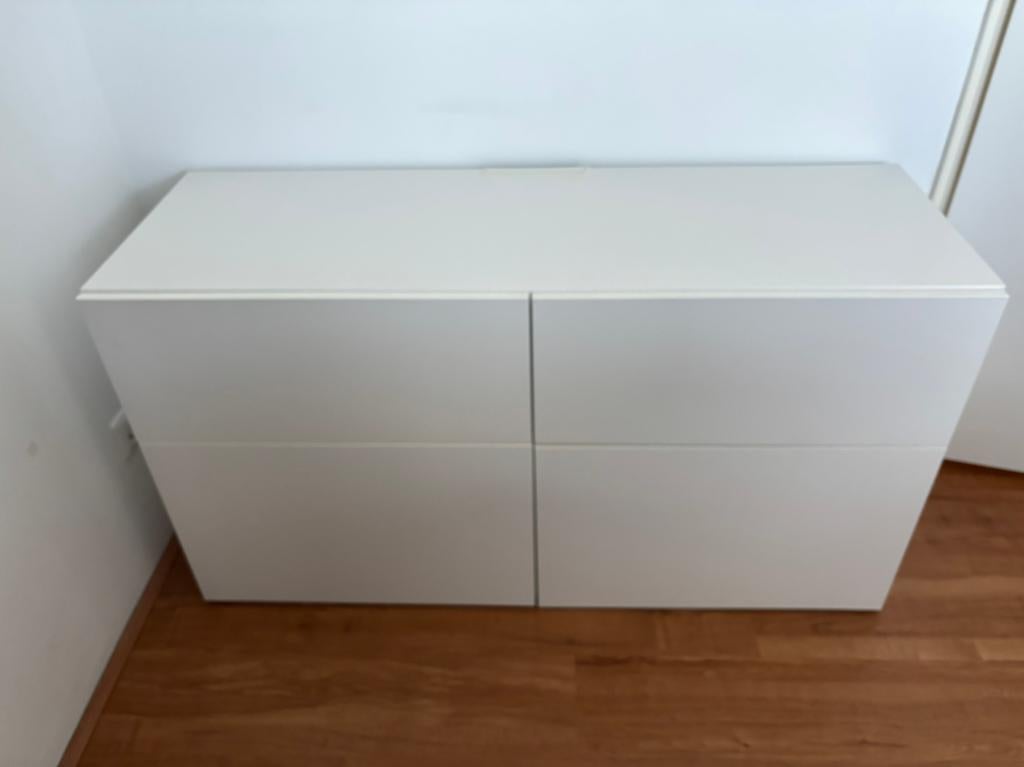 IKEA BESTA - Witte kast 120x40x65, Huis en Inrichting, Kasten | Overige, Ophalen, Gebruikt