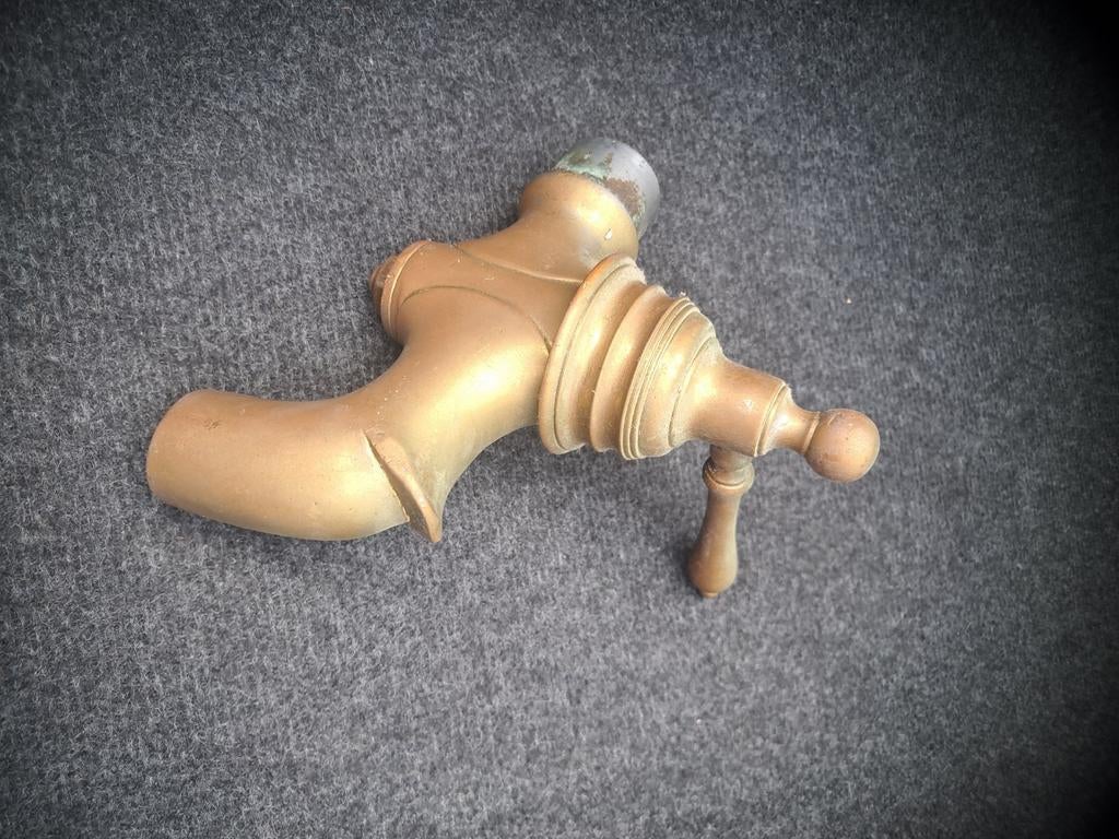 Antieke Messing Kraan - Decoratief Stuk, Antiek en Kunst, Ophalen of Verzenden