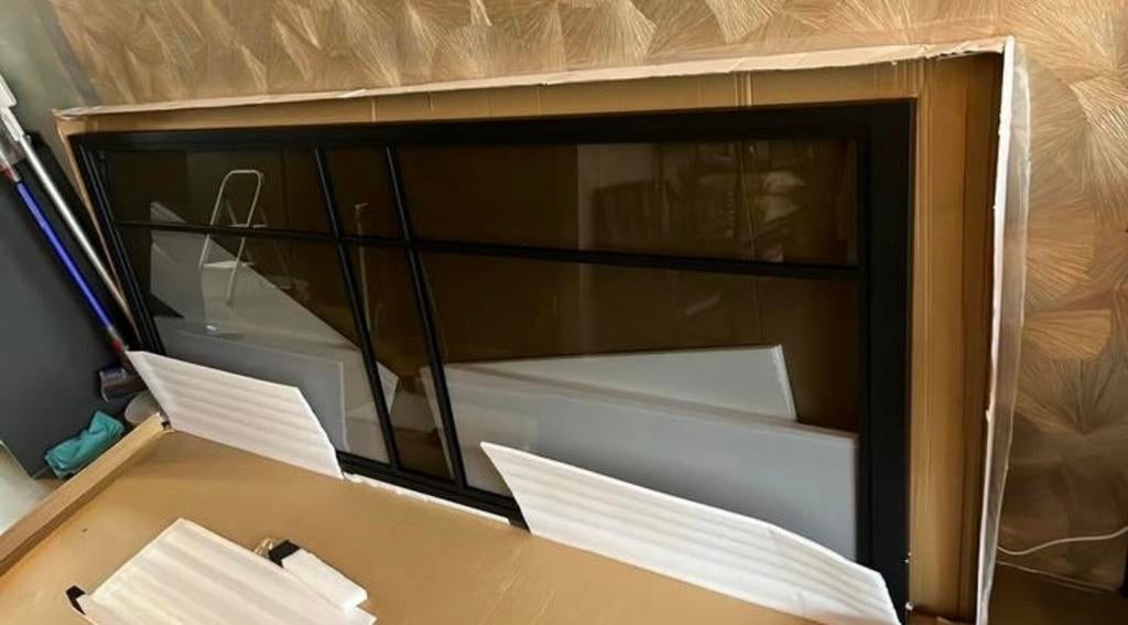 Nieuwe metalen taatsdeur 245,5 x 100 cm - halve prijs!, Doe-het-zelf en Verbouw, Deuren en Horren, Nieuw, Binnendeur, 215 cm of meer