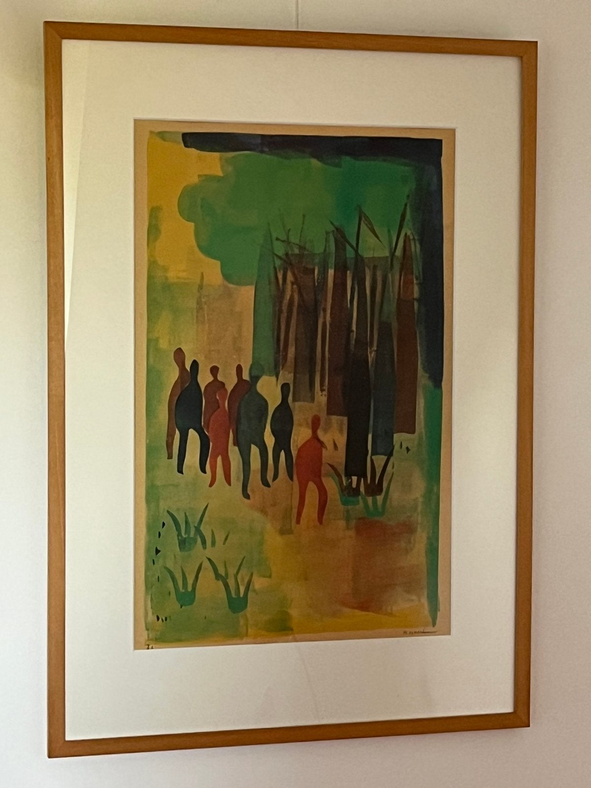 Ingelijste prent (2) “chassidische legenden” HN Werkman, Antiek en Kunst, Kunst | Schilderijen | Klassiek, Ophalen, Ingelijst