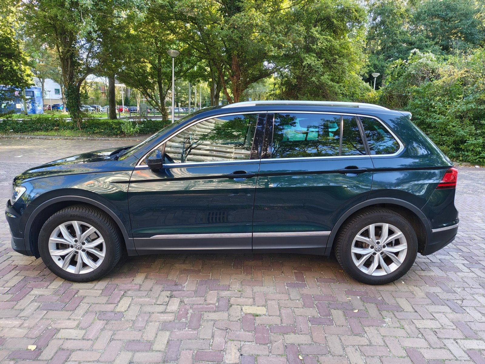 Volkswagen Tiguan 2.0TSI 132KW/180PK 4M A7 M16 2017 Groen, Auto's, Automaat, 4 cilinders, 1984 cc, 179 pk