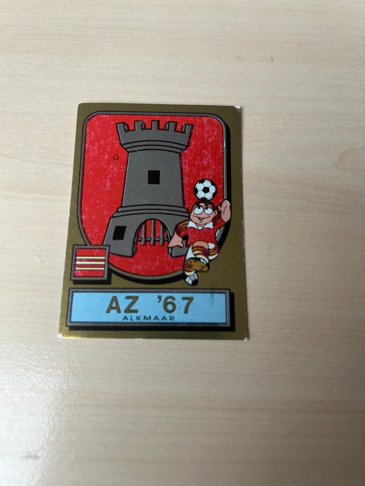 Panini Voetbal 82 Plaatje AZ '67 Alkmaar, Ophalen of Verzenden, Zo goed als nieuw, Sticker