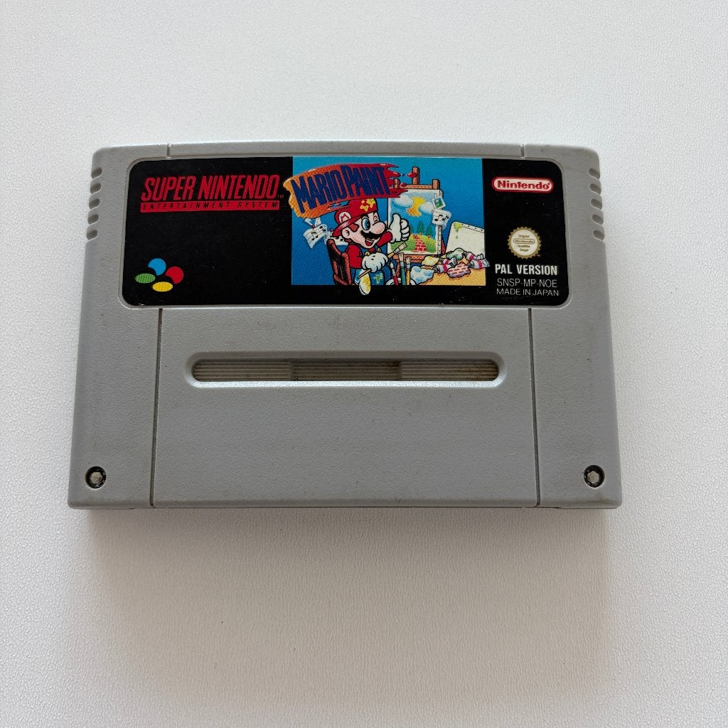 Mario Paint SNES PAL NOE – originele losse cartridge, 1 speler, Ophalen of Verzenden, Gebruikt, Vanaf 3 jaar