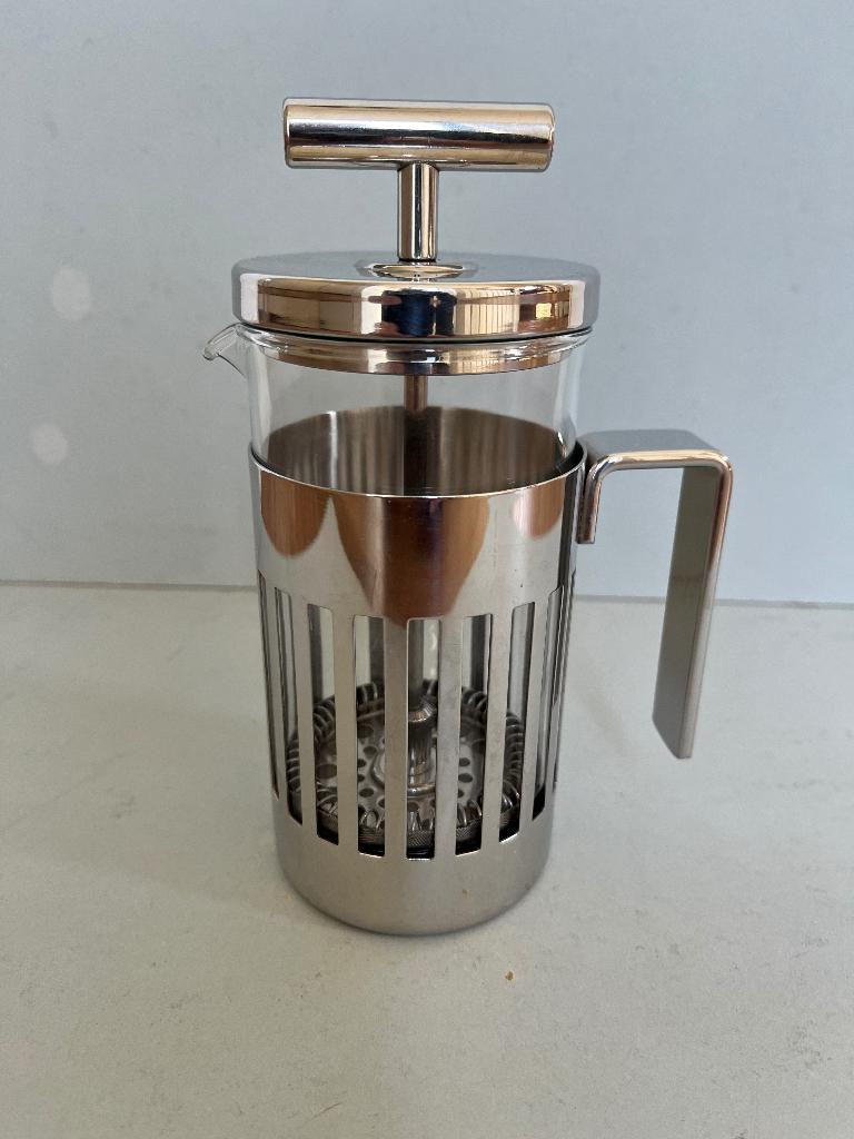 Alessi 9094/3 - Persfilter koffiezetapparaat Design, Overige typen, Zilver, Ophalen of Verzenden, Zo goed als nieuw