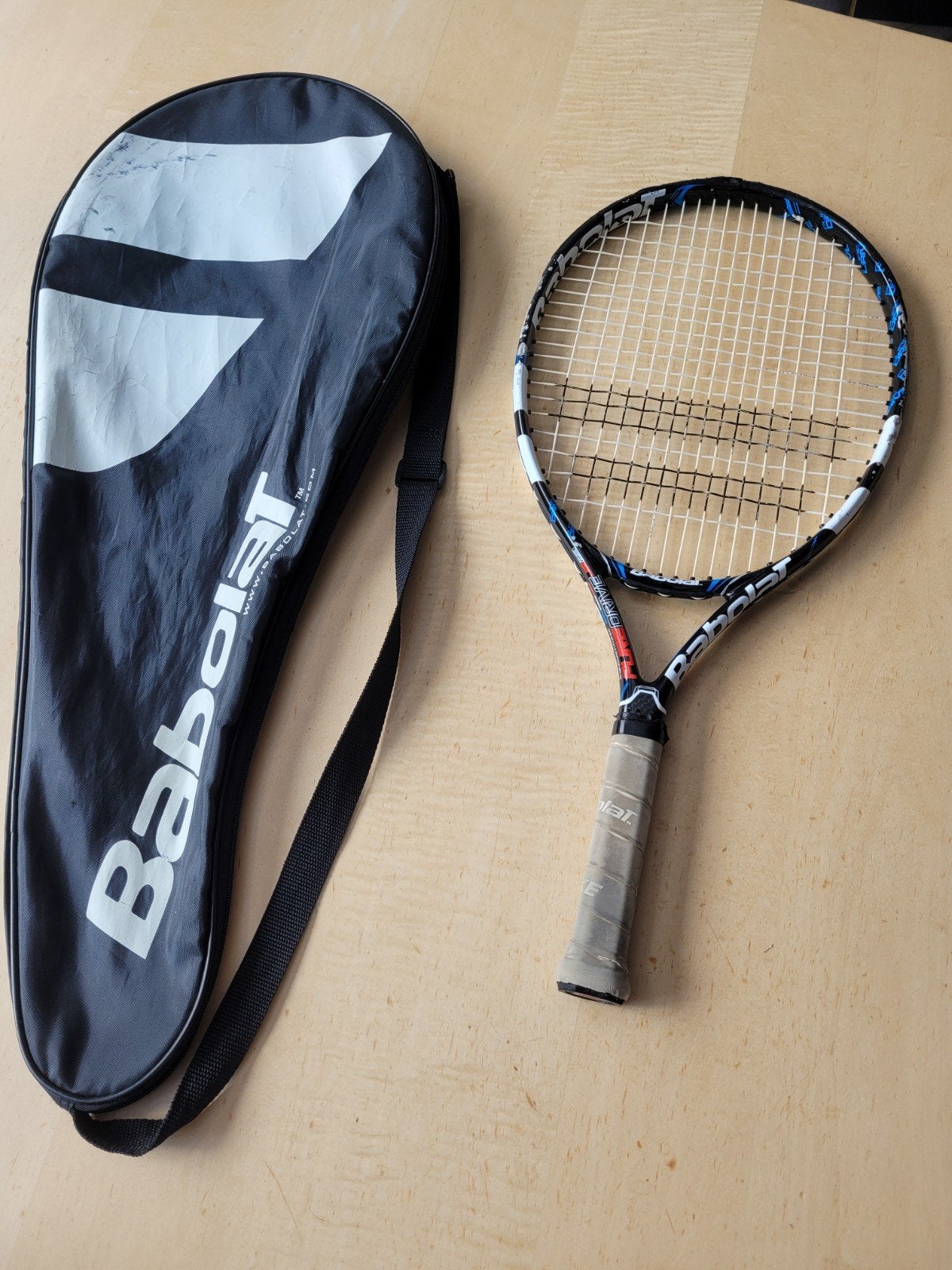 Babolat kindertennisracket met hoes - 215g, 23 inch, Ophalen, Gebruikt, Racket, Babolat