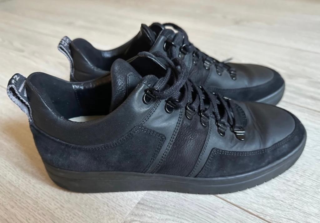 Nubikk heren schoenen sneakers zwart maat 40, Verzenden, Zo goed als nieuw, Zwart