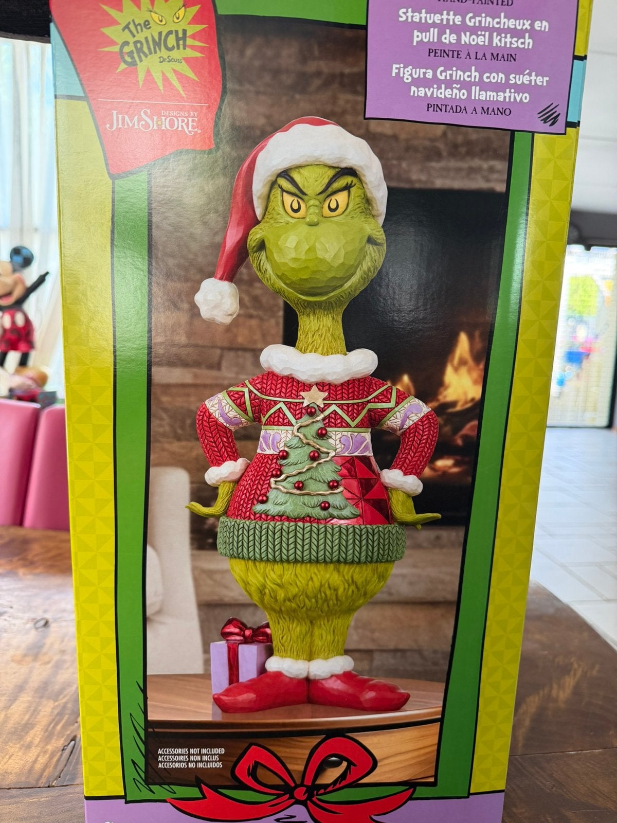 Jim Shore The Grinch  mer ugly sweater, Ophalen of Verzenden, Overige figuren, Nieuw, Beeldje of Figuurtje