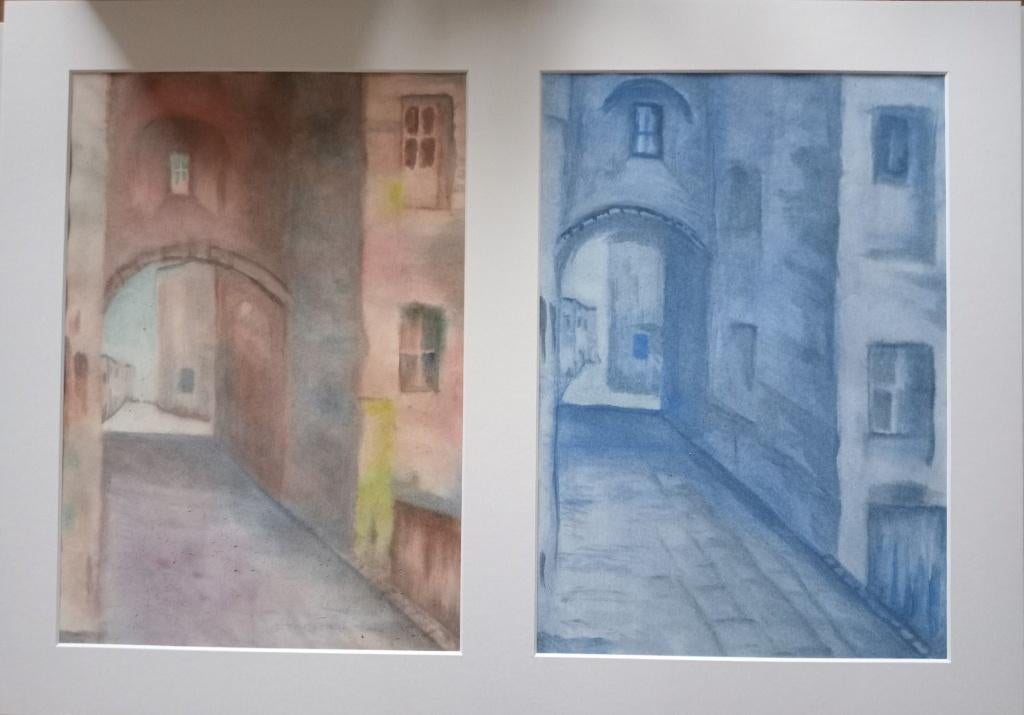 Schilderij - Doorkijkjes, Ophalen