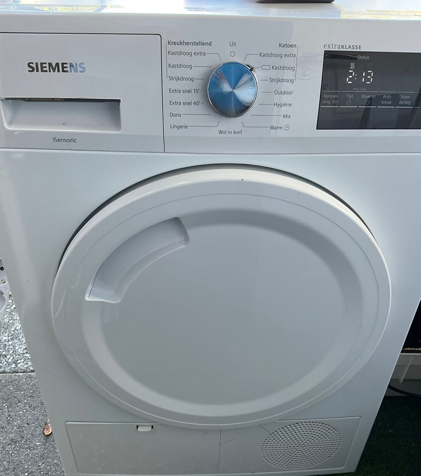 Siemens condensdroger, 6 tot 8 kg, Ophalen, Zo goed als nieuw, 85 tot 90 cm