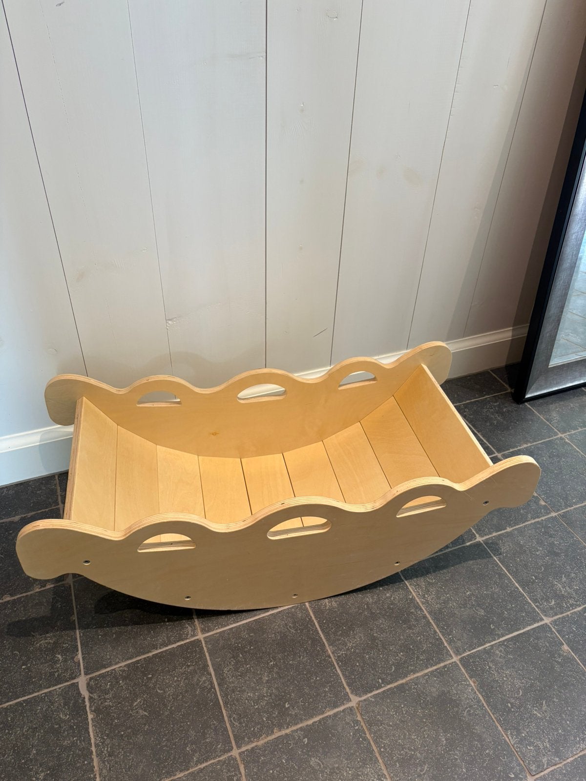 Wobbel wip balance board rocker hout, Kinderen en Baby's, Speelgoed | Houten speelgoed, Ophalen, Gebruikt, Meubelstuk of Keukentje