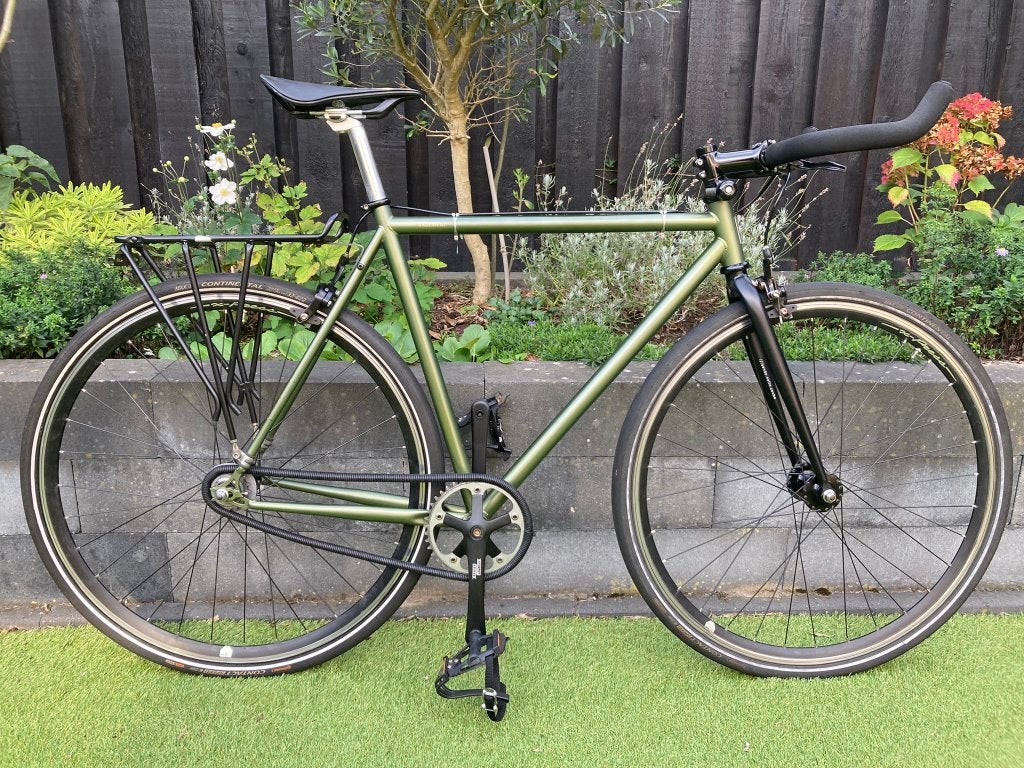Riva Basement Fixie 55cm – Miche Xpress – veel extra’s, Fietsen en Brommers, Overige merken, Gebruikt, Staal, Velgrem