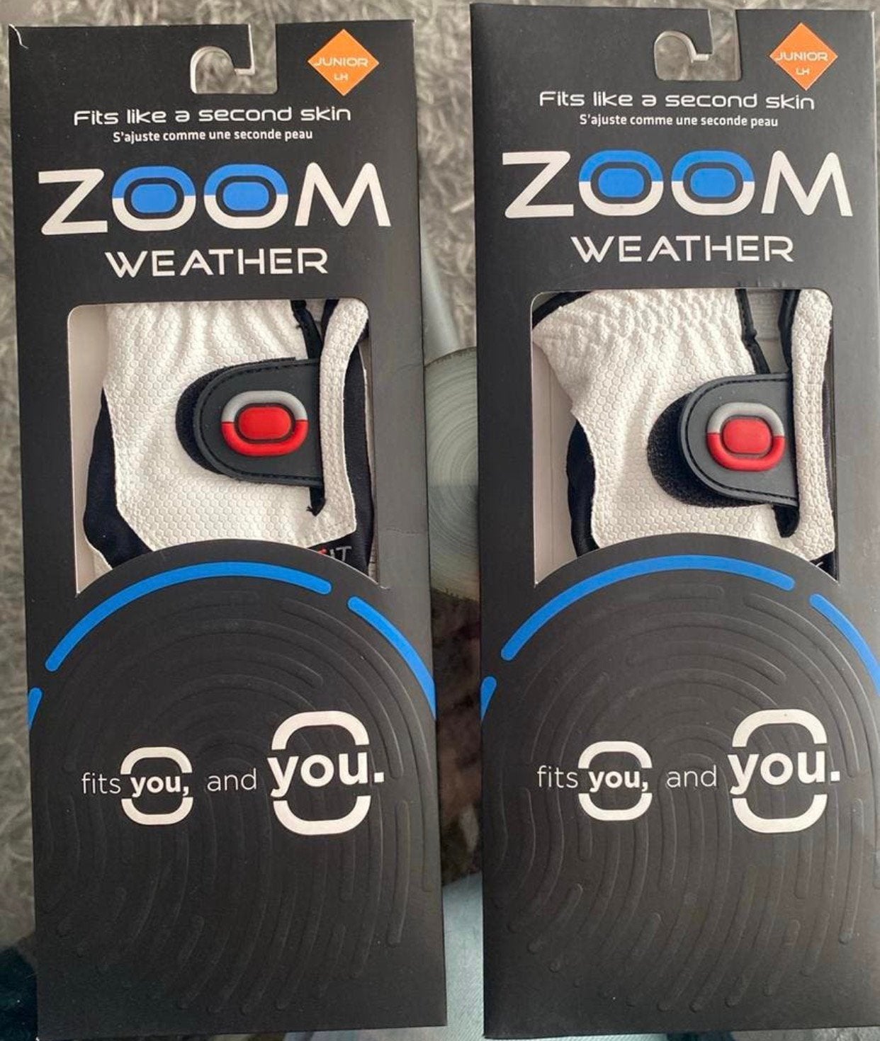 2 NIEUWE ZOOM WEATHER GOLF HANDSCHOENEN - JUNIOR, Sport en Fitness, Ophalen, Nieuw, Kleding