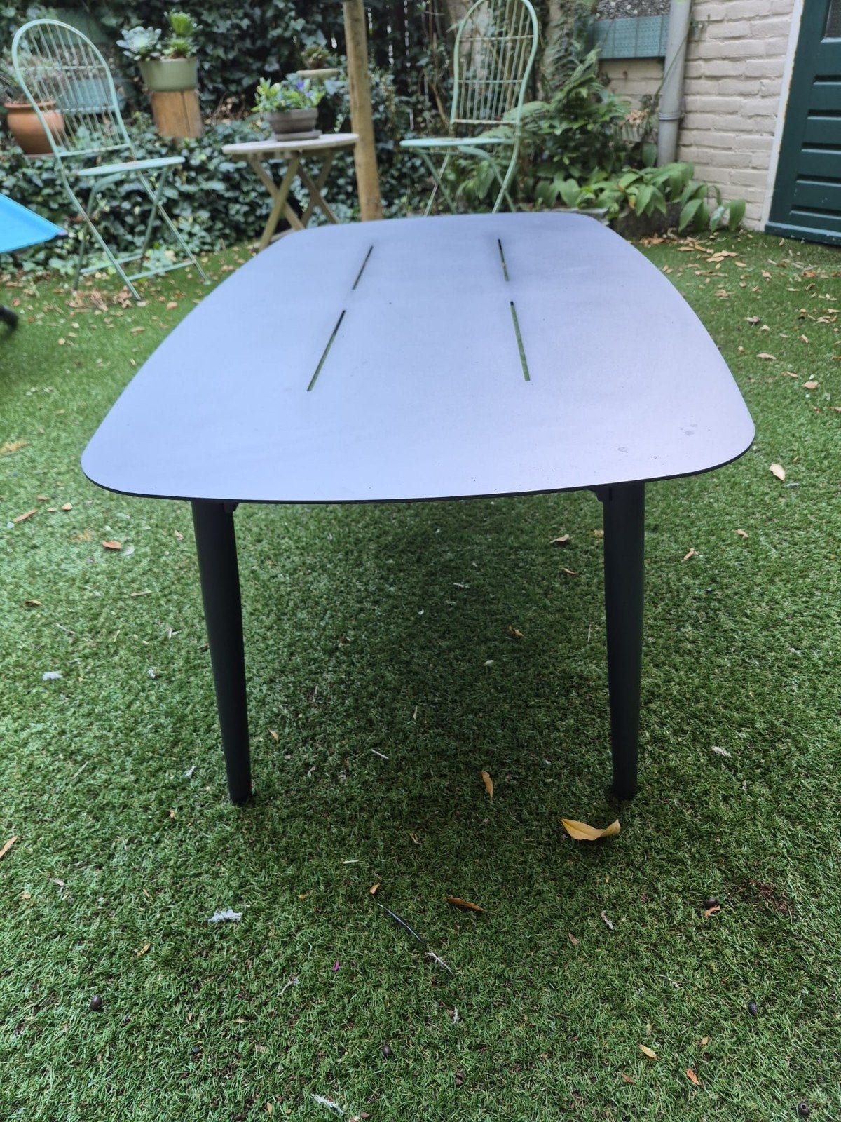 Nieuwe gepoedercoate aluminium tuintafel 120x65x45cm, Ophalen, Nieuw, Rechthoekig, Aluminium
