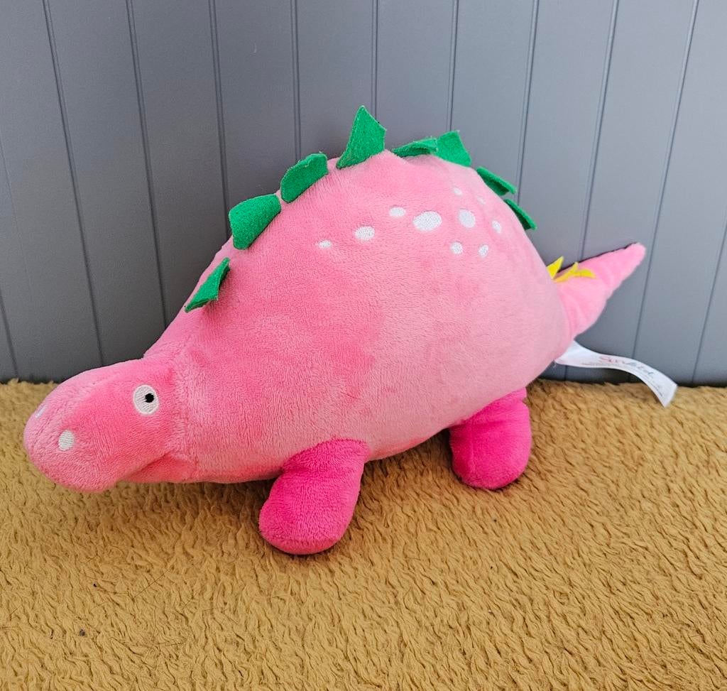 Knuffel roze dinosaurus, Ophalen of Verzenden, Zo goed als nieuw, Overige typen