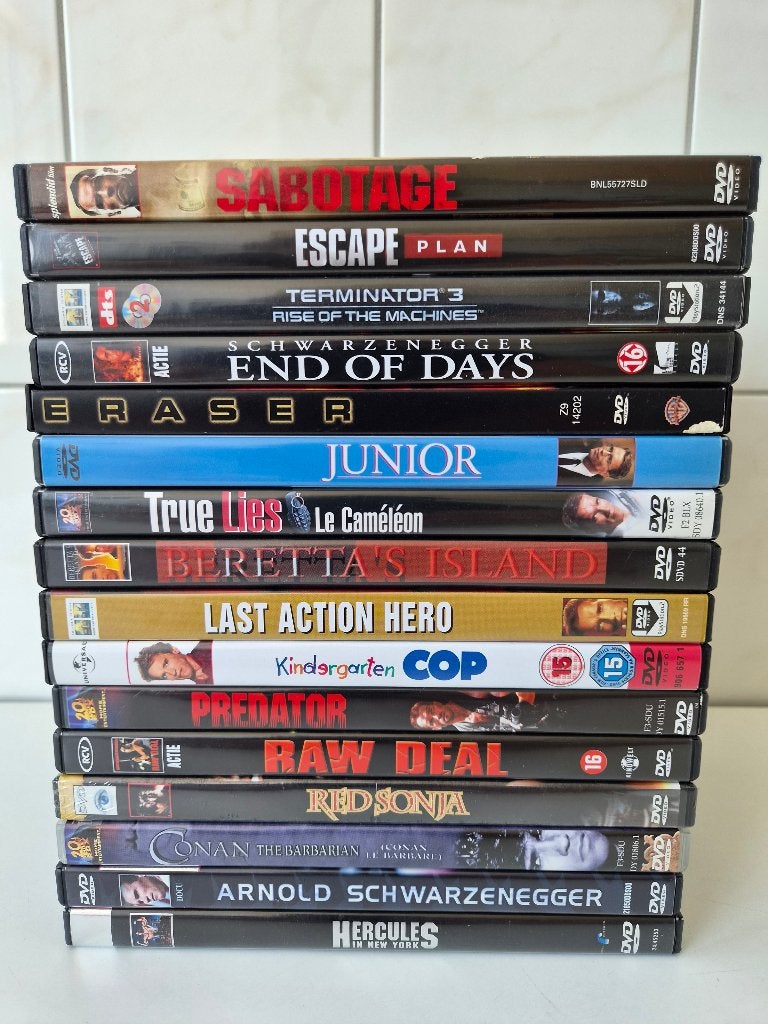 Arnold Schwarzenegger Verzameling - 16 Films, Vanaf 16 jaar, Ophalen of Verzenden, Zo goed als nieuw