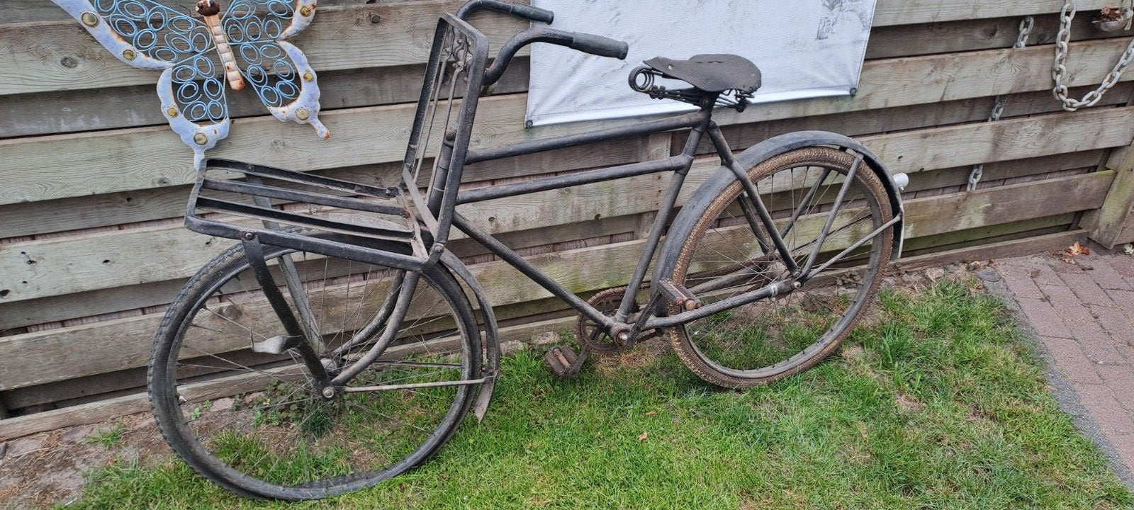 In originele staat, oudeTranssportfiets, Fietsen en Brommers, Terugtraprem, Gebruikt, 53 tot 57 cm, Ophalen